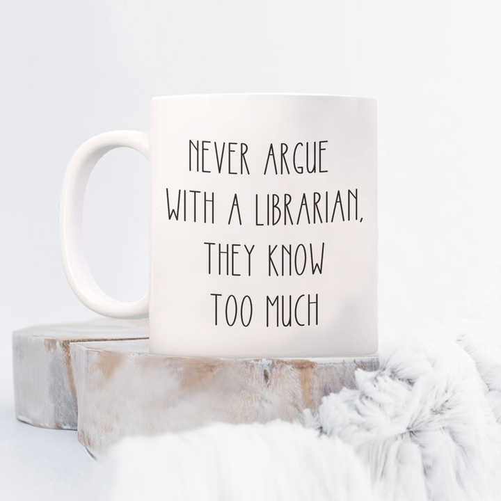 Funny Librarian Mug, Librarian Coffee Cup, Gift for School Librarian, Librarian Appreciation Present, School Library Month
