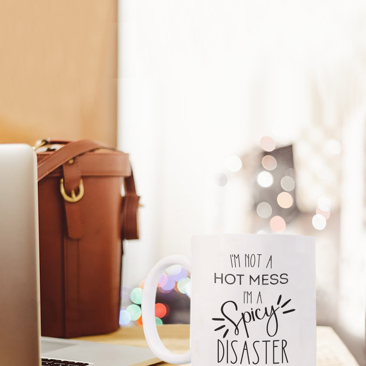 Funny Hot Mess Mug, Hot Mess Spicy Disaster Coffee Cup, Funny Coffee Cup, Trendy Sayings Mug, Hot Mess Gifts for Her