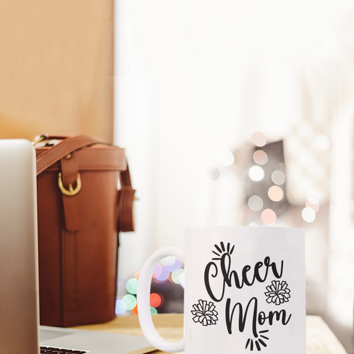 Cheer Mom Mug, Coffee Cup for Cheerleading Mom, Cheerleader Gifts, Cheer Mom Birthday, Gift for Team Mom