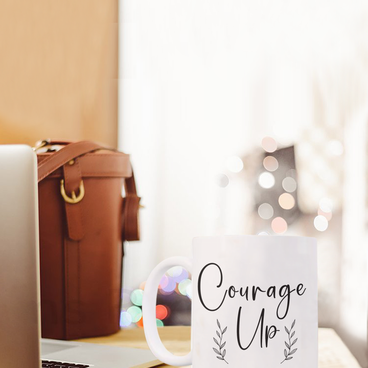 Inspirational Cancer Courage Up Coffee Mug