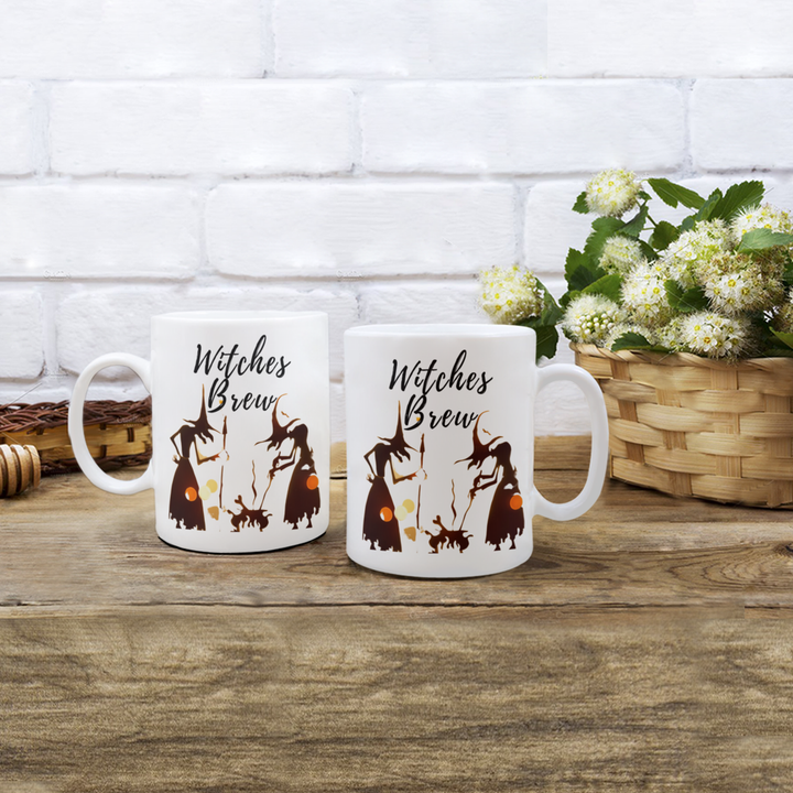 Witches Brew Mug, Witch Halloween Coffee Cup, Fall Housewarming Decor for Friends and Family, Witch Coffee Cup