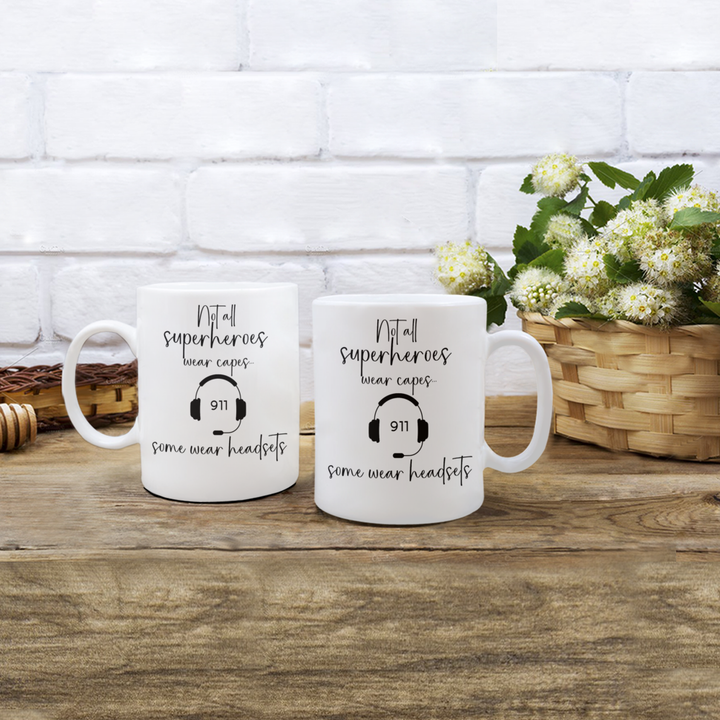 Police Dispatcher Mug, 911 Operator Gifts, Coffee Cup for Emergency Dispatcher, Superhero Mug, First Responder Birthday Present,