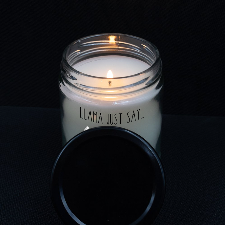 Valentine's Day Candle, Llama Valentine's Day 9 oz Soy Candle, Valentine's Day Gift for Spouse, Funny Lllama Gifts